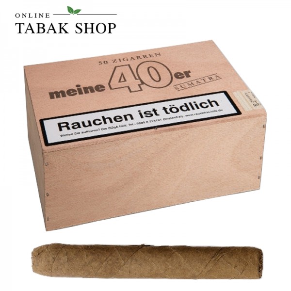 Meine 40er Sumatra Zigarren 50er Holzkiste