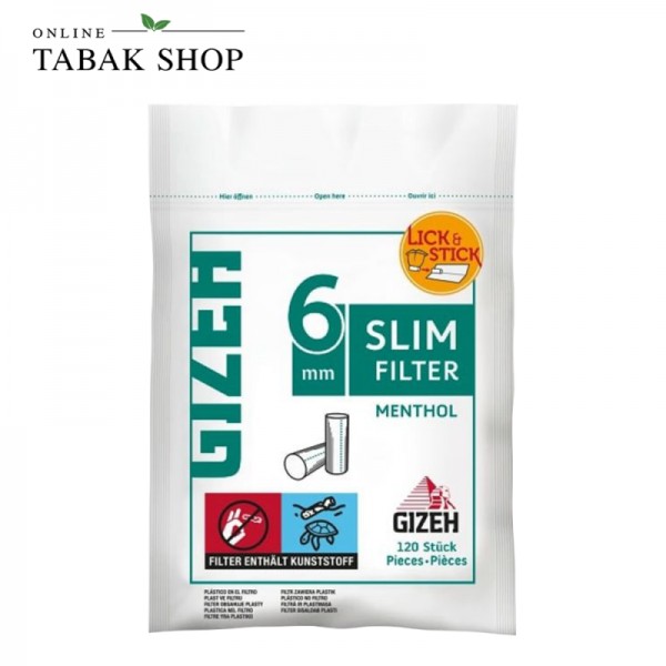 GIZEH Menthol Filter 120er Packung