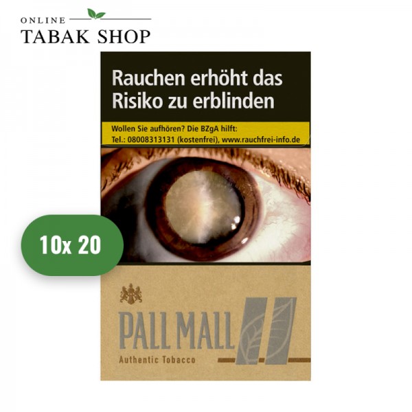 Pall Mall Authentic Silver OP Zigaretten (10 x 20er)