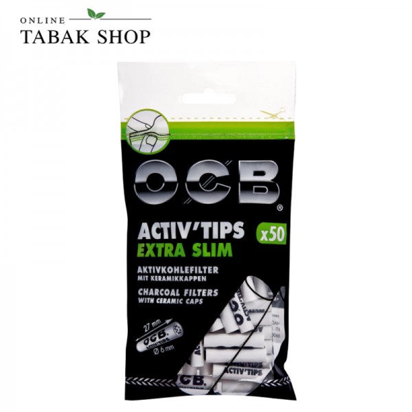 OCB Activ Tips Extra Slim 6mm (1x 50er) Beutel