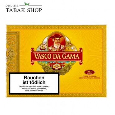 VASCO DA GAMA Capa de Oro No.2 Caribbean Zigarren No. 921 25er Schachtel