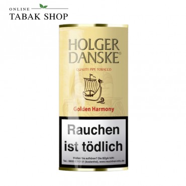 Holger Danske Golden Harmony Pfeifentabak (1x 40g) Pouch