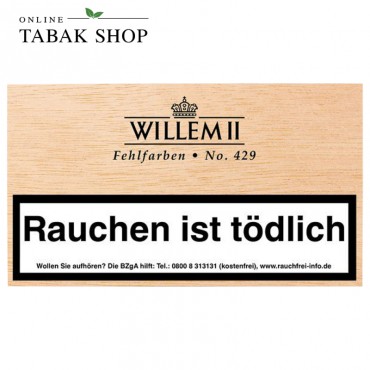 Willem II Fehlfarben No. 429 Sumatra 100er Holzkiste