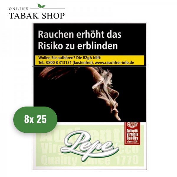 Pepe Bright Green Zigaretten XL (8 x 25er)