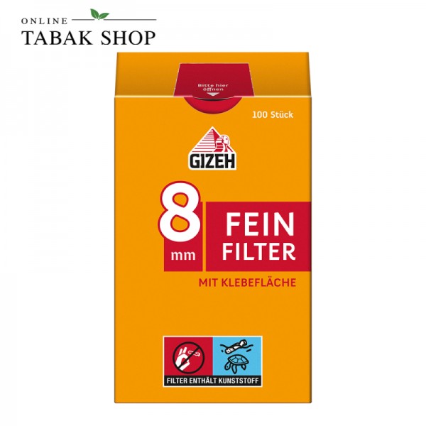 GIZEH Feinfilter 8mm 100er Packung