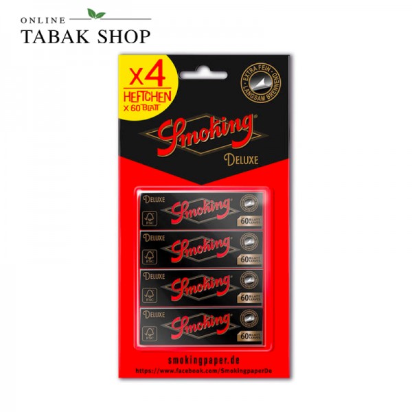 Smoking DELUXE Regular Blättchen im Blister (4x 60er)
