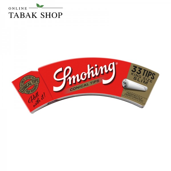 Smoking "Gold" Conical Tips King Size Slim 33er Packung