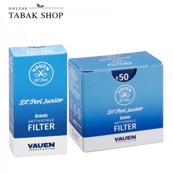 Dr. Perl Junior Aktivkohlefilter 6mm (30er oder 50er) Schachtel