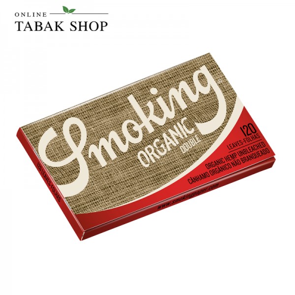 Smoking "Organic" Double Window Ultrathin Paper Regular Size 120er Packung