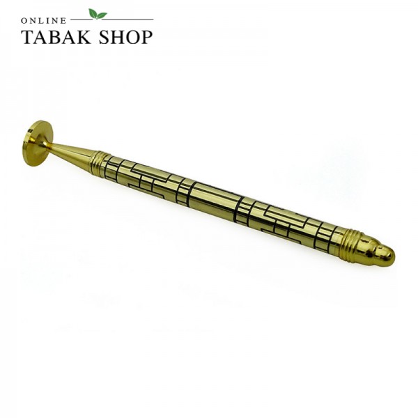 Pfeifenbesteck -Stopfer "Gold", 11 cm