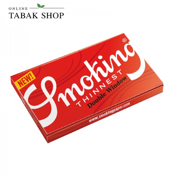 Smoking "Thinnest" Double Window Ultrathin Paper Regular Size 120er Packung