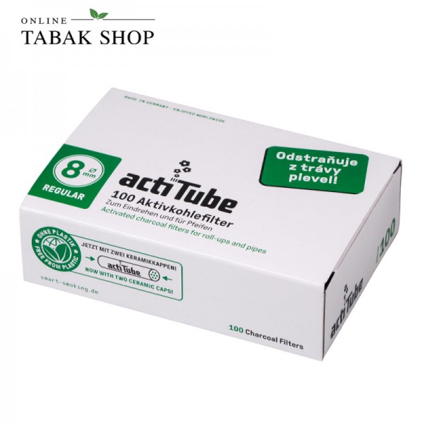 ActiTube Aktivkohlefilter ⌀ 8mm (Regular) 100er Packung