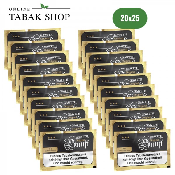 Gawith Original Snuff Tüte (20 x 25g)