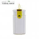 TobaliQ "Feuer & Flamme" - Double Flame Lighter (Gold Edition) Farbe Schwarz oder Weiß