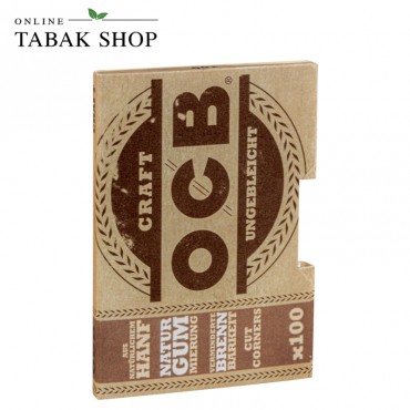 OCB Craft Ungebleicht 100er Blatt Zigarettenpapier