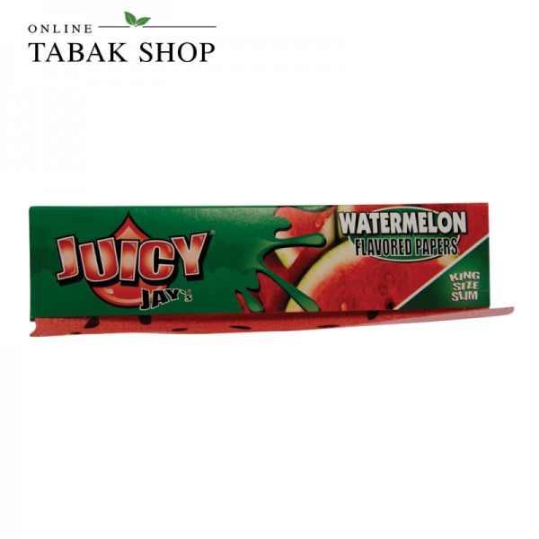 Juicy Jay`s Watermelon (Wassermelone) aromatisierte King Size Slim Blättchen (1x 32er)