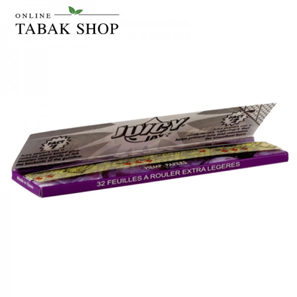 Juicy Jay`s Grape (Traube) aromatisierte King Size Slim Blättchen (1x 32er)