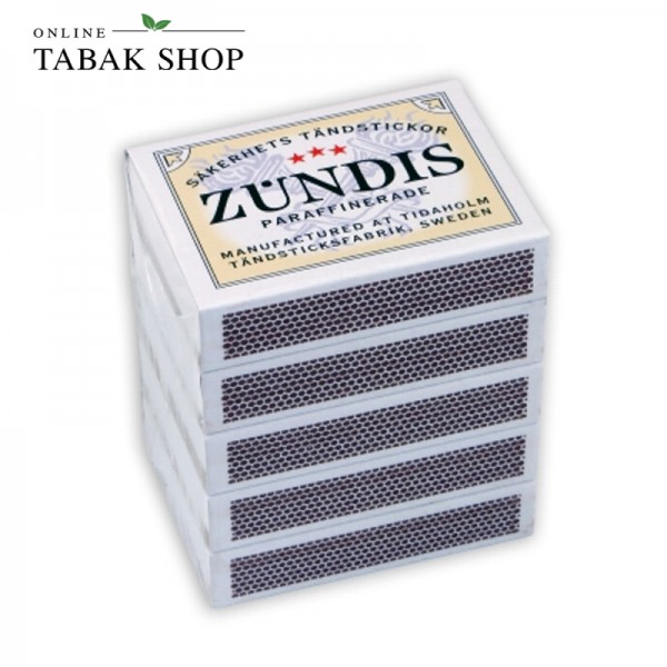 Zündis Pfeifen Streichhölzer / Zündhölzer 5er Packung