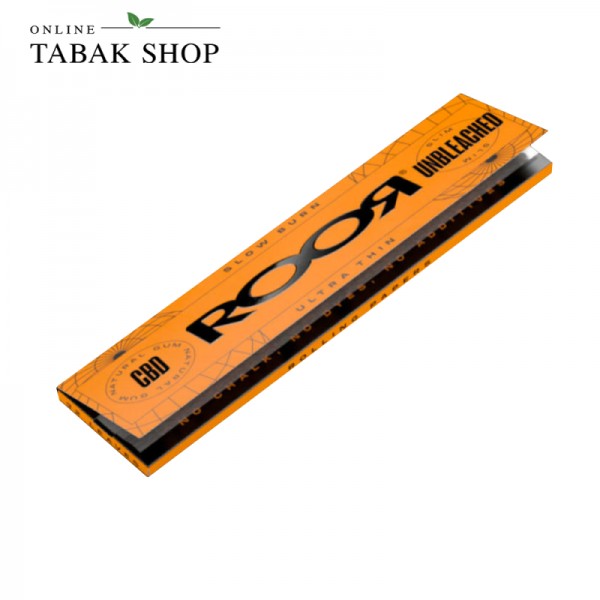 ROOR "Unbleached" Ultra Thin Rolling Papers / Blättchen CBD gummiert (1x 32er)