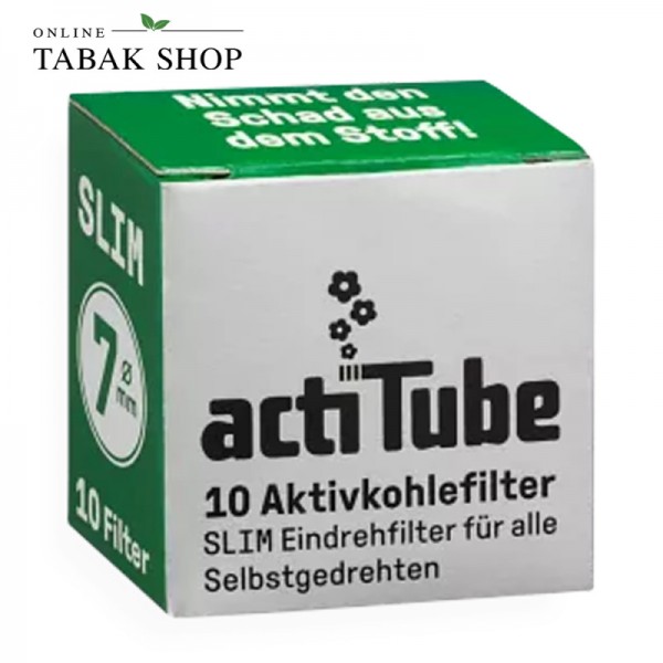 ActiTube Aktivkohlefilter ⌀ 7mm (Slim) 10er Packung