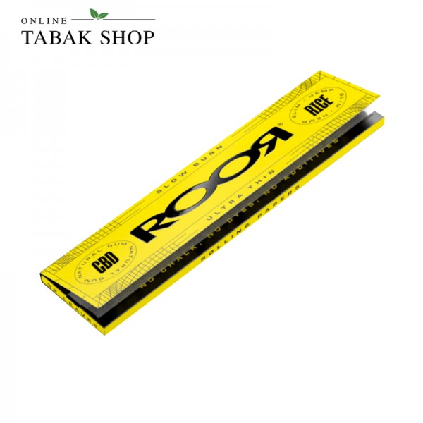 ROOR "Rice" Ultra Thin Rolling Papers / Blättchen CBD gummiert (1x 32er)