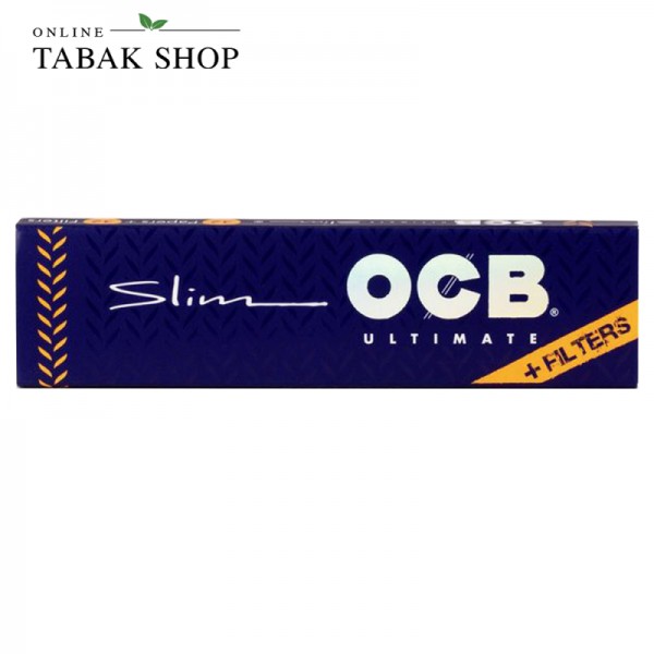 OCB Ultimate Slim Zigarettenpapier / Blättchen + Tips (1x 32er)