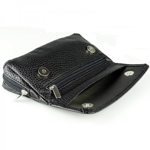 Pfeifentasche "Easy" für 2 Pfeifen, Schwarz o. braun 9,5 x 16,5 cm