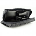 Pfeifentasche "Easy" für 2 Pfeifen, Schwarz o. braun 9,5 x 16,5 cm