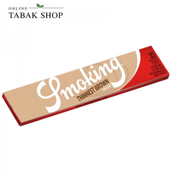 Smoking "Thinnest Brown" King Size 33er Blättchen