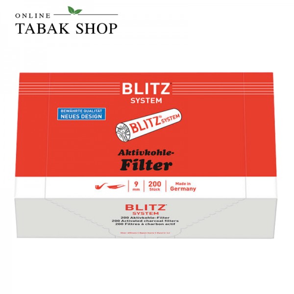 Blitz Aktivkohle Filter 9mm 200er Packung