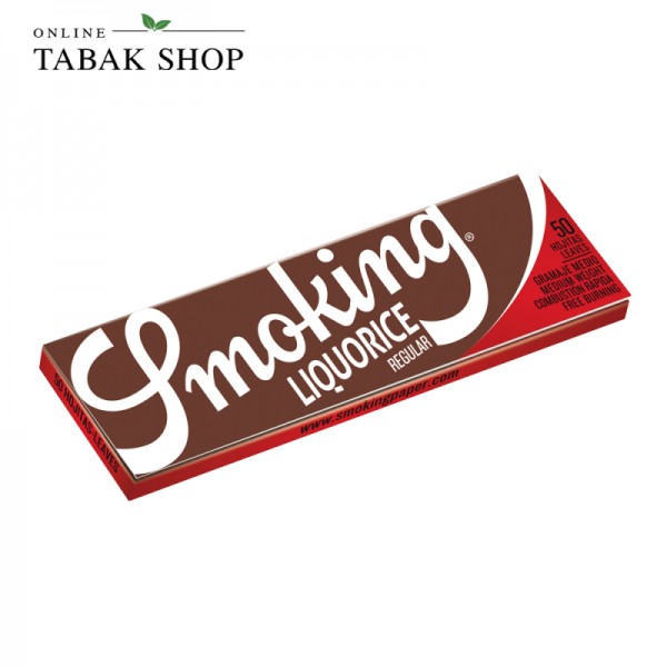 Smoking »Liquorice« Regular Blättchen Zigarettenpapier (1x 50er)