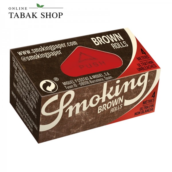 Smoking BROWN ROLL Ultra Thin Paper 4m